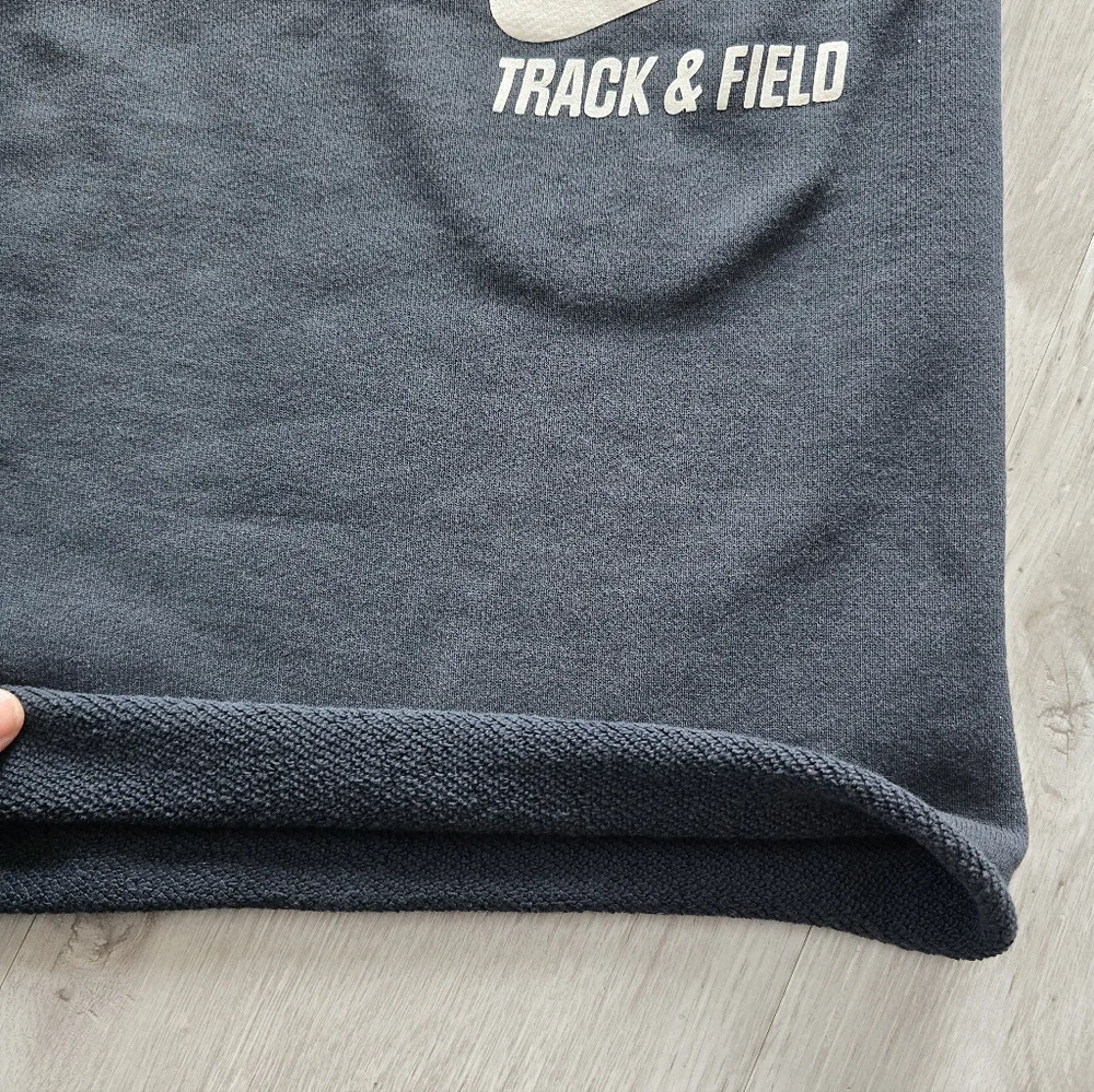 Nike | black cotton blend track & field sporty activewear shorts | MENS L - Picture 7 of 10